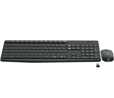 BE DT Logitech MK235 Zwart Wireless (Belgische layout)