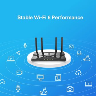 TP-Link Archer AX10 5PSW 1xWAN 4x LAN 1201Mbps.