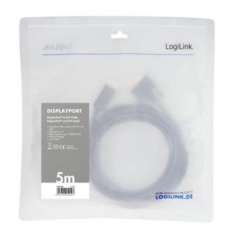 DisplayPort 1.2 --&gt; DVI-D 5.00m LogiLink