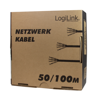 Cat7 Patch 50m. S/FTP Grijs LogiLink AWG27 Cu