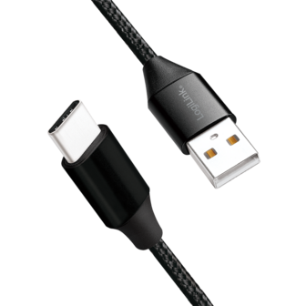 USB 2.0 C  USB-A 1.00m LogiLink Zwart