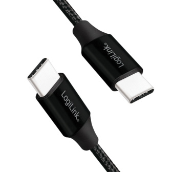 USB 2.0 C  USB-C 0.30m LogiLink Zwart