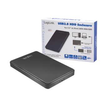 2.5&quot; Logilink Enclosure USB3.0 / SATA / Zwart