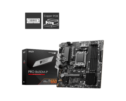 MSI AM5 PRO B650M-P - DDR5/2xM.2/DP/HDMI/VGA/&micro;ATX