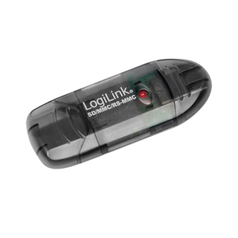 USB2.0 LogiLink Micro-SD / SDHC / MMC / RS-MMC Zwart