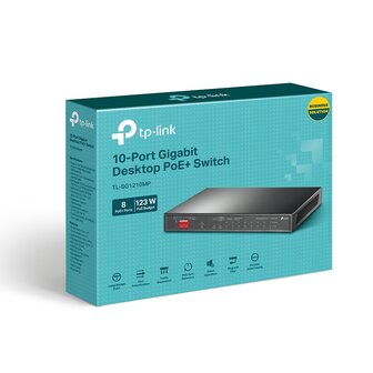 TP-Link 10Port 8x PoE+ 2xNon PoE Desktop