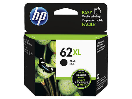 HP No. 62XL Zwart 19ml (Origineel)