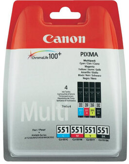 Canon (E) CLI-551 Multipack 28,0ml (Origineel)