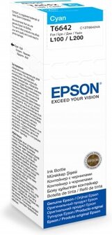 Epson T6642 EcoTank Inktfles Cyaan 70,0ml (Originell)