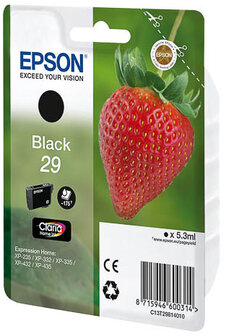 Epson T2981 Zwart 5,3ml (Origineel) strawberry