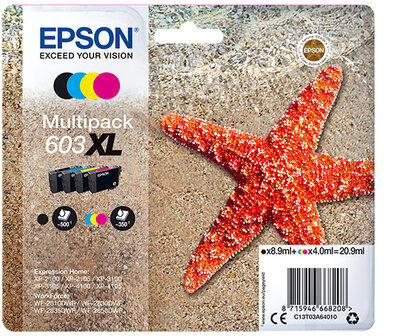 Epson 603XL Multipack Z/C/M/G 20,9ml(Origineel) starfish