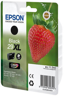 Epson T2991XL Zwart 11,3ml (Origineel) strawberry