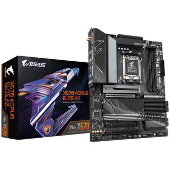 Gigabyte AM5 X670 AORUS ELITE AX - DDR5/4xM.2/HDMI/ATX