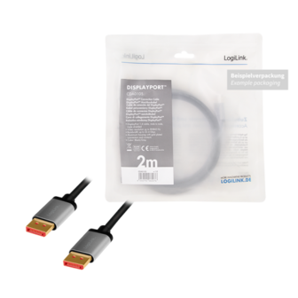 DisplayPort 1.4 1.00m 8K/60Hz LogiLink Aluminium