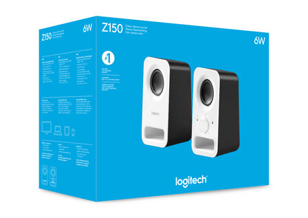 Logitech 2.0 Z150 Wit