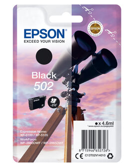 Epson 502 Singelpack Zwart 4,6ml (Origineel) binoculars