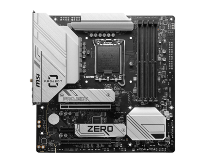 MSI 1700 B760M PROJECT ZERO - back-connect