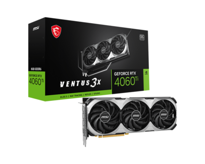 4060Ti MSI RTX VENTUS 3X E OC 8GB/3xDP/1xHDMI