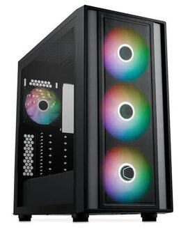 Cooler Master MasterBox 600 - TG/EATX/back-connect Zwart