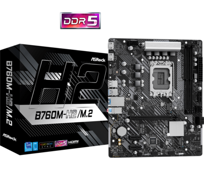 ASRock 1700 B760M-H/M.2 - DDR5/2xM.2/2xHDMI/&micro;ATX