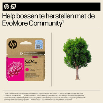 HP No.924e Magenta EvoMore 800 pagina`s (Origineel)