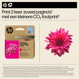 HP No.924e Magenta EvoMore 800 pagina`s (Origineel)