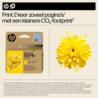 HP No.924e Geel EvoMore 800 pagina`s (Origineel)