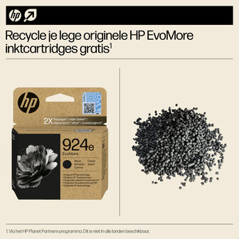 HP No.924e Zwart EvoMore 1.000 pagina`s (Origineel)