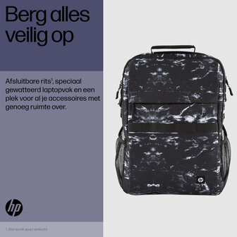 Tas 15,6&quot; HP Campus XL Backpack Marble Stone