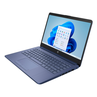 HP 14,0&quot; Cel/4GB/64GBeMMC/HD/W11 Blauw RENEW