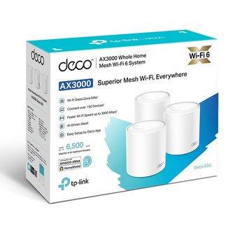 TP-Link Deco X50 2PSW 3000Mbps Gigabit set van 3.