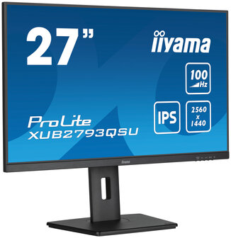 27&quot; Iiyama ProLite XUB2793QSU-B7 WQHD/DP/HDMI/IPS