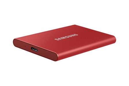 500GB Samsung T7 NVMe/Rood/USB-C/1050/1000