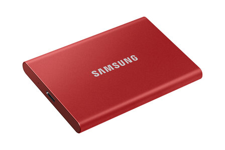 500GB Samsung T7 NVMe/Rood/USB-C/1050/1000