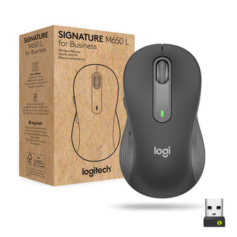 Logitech M650 Signature Optical USB Grijs Retail