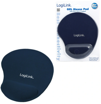 Mousepad LogiLink Wristpad Blauw