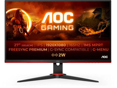 27&quot; AOC GAMING 27G2SPAE/BK FHD/DP/2xHDMI/VGA/165Hz/IPS