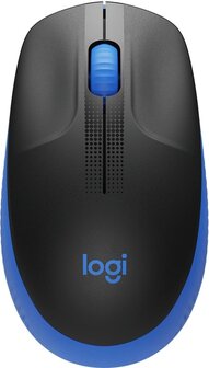 Logitech M190 Optical USB Zwart-Blauw Retail Wireless