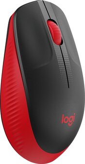 Logitech M190 Optical USB Zwart-Rood Retail Wireless