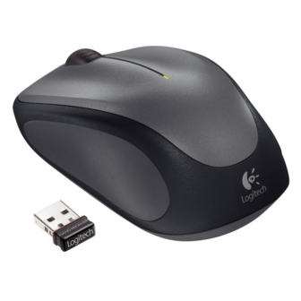 Logitech M235 Optical USB Zilver-Zwart Retail Wireless