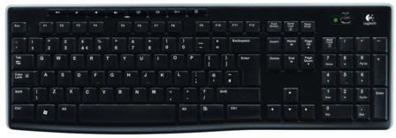 DE KB Logitech K270 Zwart Wireless Ret. (Duitse layout)