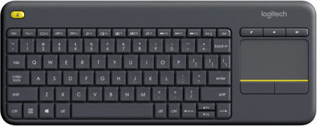 KB Logitech K400 Touch Plus Zwart Wireless Retail