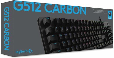 KB Logitech G G512 RGB Carbon bedraad