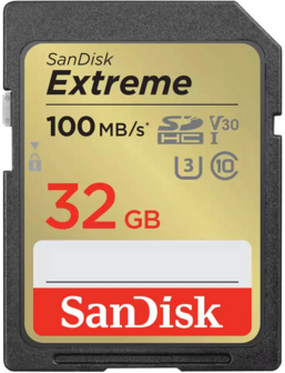 SDHC Card 32GB Sandisk UHS-I U3 Extreme