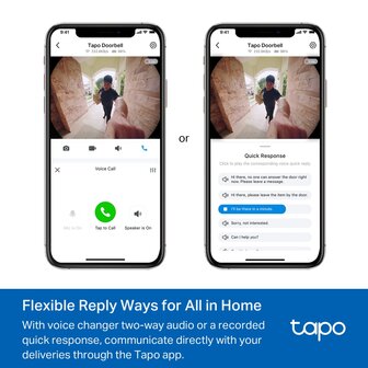 TP-Link Tapo Video Doorbell 2K 5MP/180&deg;/2-way-audio.