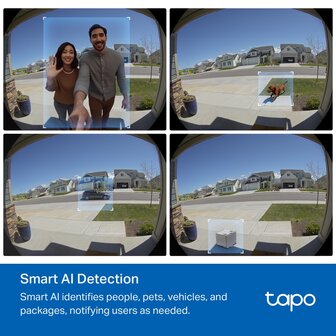 TP-Link Tapo Video Doorbell 2K 5MP/180&deg;/2-way-audio.