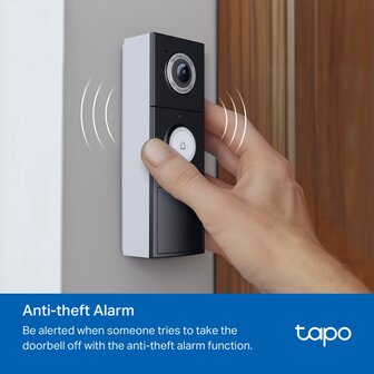 TP-Link Tapo Video Doorbell 2K 5MP/180&deg;/2-way-audio.