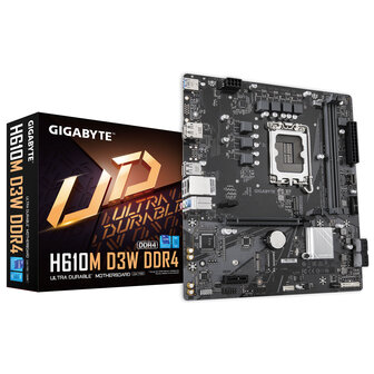 Gigabyte 1700 H610M D3W DDR4 - DDR4/2xM.2/DP/HDMI/&micro;ATX