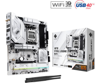 ASRock AM5 X870 Steel Legend WiFi - DDR5/3xM.2/HDMI/USB-C