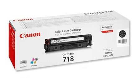 Canon 718BK Zwart 3.400 pagina`s (Origineel)